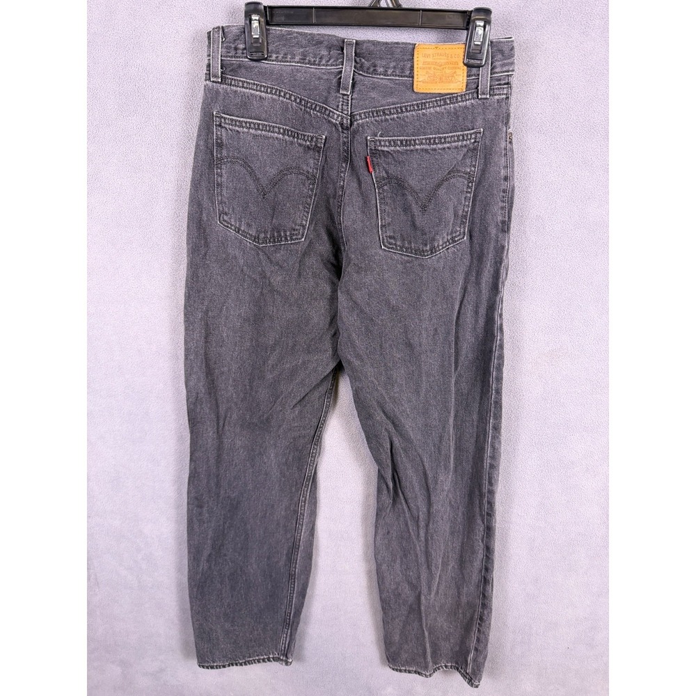 Levi's Premium Women's 28x30 Faded Black Denim Jeans Baggy Dad Jeans - Picture 3 of 12